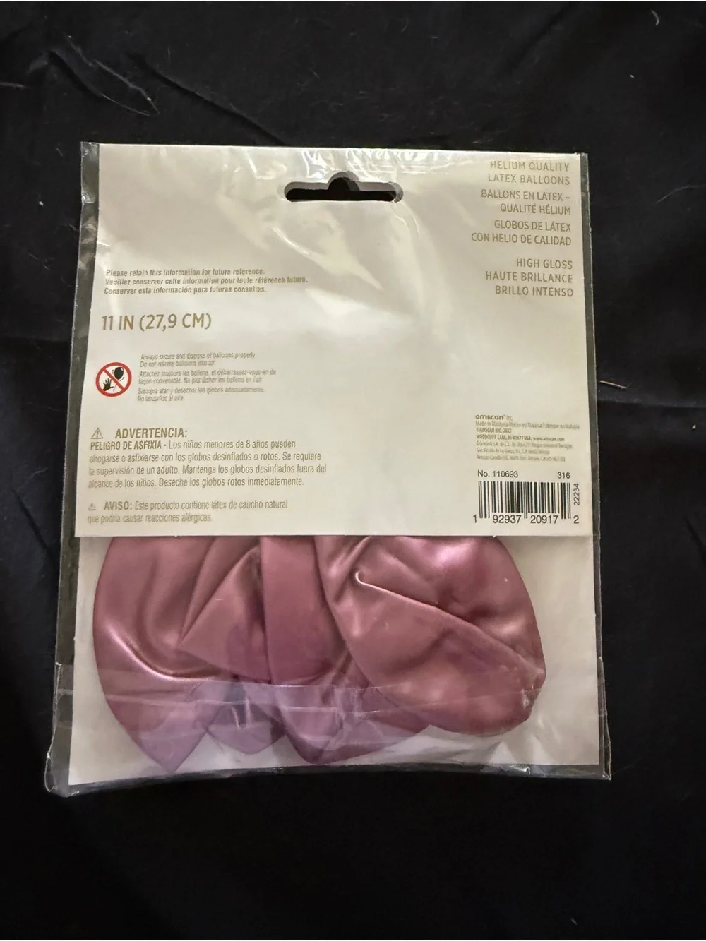 11” Satin Luxe Flamingo Latex Balloon Pack - 6 Count - Helium Quality